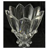 Two Large Mikasa and Rogaska Lead Crystal Vases Slovenia