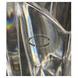 Two Large Mikasa and Rogaska Lead Crystal Vases Slovenia