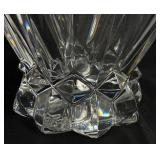Two Large Mikasa and Rogaska Lead Crystal Vases Slovenia