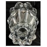 Two Large Mikasa and Rogaska Lead Crystal Vases Slovenia
