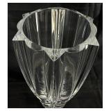 Two Large Mikasa and Rogaska Lead Crystal Vases Slovenia