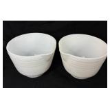 Vintage Pyrex Hamilton Beach Milk Glass Mixing Bowls and Federal Refrigerator Dishes