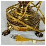 Brass Lamp Bundle - Vintage Stiffel and Clawfoot Table Lamp