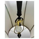 Tall (45") Table Lamp with Heavy Metal Candlestick Base