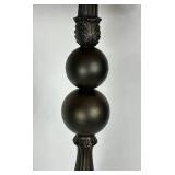 Tall (45") Table Lamp with Heavy Metal Candlestick Base