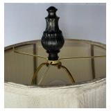 Tall (45") Table Lamp with Heavy Metal Candlestick Base