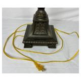 Tall (45") Table Lamp with Heavy Metal Candlestick Base