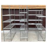 5 Heavy Duty Metal Shelving Units