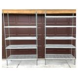 5 Heavy Duty Metal Shelving Units
