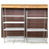 5 Heavy Duty Metal Shelving Units