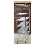 3 HDX Metal Shelving Units on Wheels