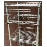 3 HDX Metal Shelving Units on Wheels
