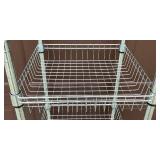 3 HDX Metal Shelving Units on Wheels
