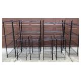 HDX Black Metal Shelving Units - 8 Units Total