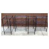 HDX Black Metal Shelving Units - 8 Units Total