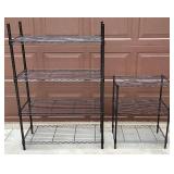 HDX Black Metal Shelving Units - 8 Units Total
