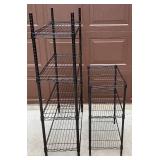 HDX Black Metal Shelving Units - 8 Units Total
