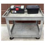 Rubbermaid Service Cart, Roughneck Storage Tote and Durabuilt Tool Box