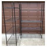 Metal Shelving - 3 Units Total