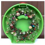 Barcana Premium 7 ft Christmas Tree with Holiday Wreath ,Ornaments and Ornament Storage Boxes