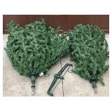 Barcana Premium 7 ft Christmas Tree with Holiday Wreath ,Ornaments and Ornament Storage Boxes