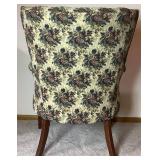 Floral High Back Wingback Chair