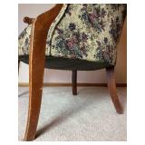 Floral High Back Wingback Chair