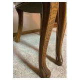 Pair of French Regency Style Fauteuil Armchairs with Cane Backs and Yellow Upholstered Seat