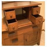 Vintage Dresser with Storage Compartments plus Mirror