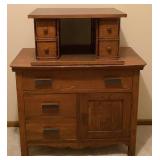 Vintage Dresser with Storage Compartments plus Mirror