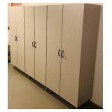3 Storage Cabinets with Doors