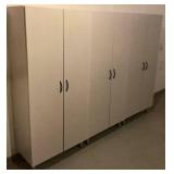 3 Storage Cabinets with Doors