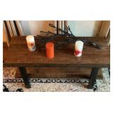 Williams Sonoma Pottery Barn Side Table with Décor Pieces