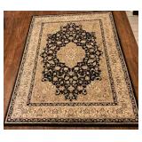 6 Rug Bundle -2 Bazzar Area Rugs and 4 Mohawk Home Small Rugs  - Black & Ivory and Black & Brown