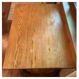 Antique Parlor Table with Carvings and Wooden Motif