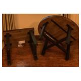 Williams Sonoma Griffin Table Bundle of Rectangle Side Table and Round Coffee Table