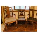 Vintage Hardwood Chair Collection
