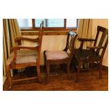Vintage Hardwood Chair Collection