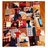 Vintage Patchwork Quilt - Hand Stitched and Hand Tied