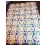 Vintage Wedding Ring Pattern Quilt