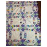 Vintage Wedding Ring Pattern Quilt