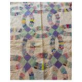 Vintage Wedding Ring Pattern Quilt