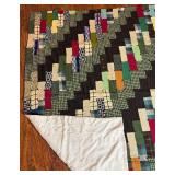 Vintage Patchwork Throw - Hand Tied and Hand Stitched