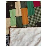 Vintage Patchwork Throw - Hand Tied and Hand Stitched