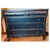 Black Distressed 5 Drawer Hooker Furniture Dresser