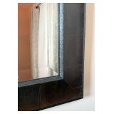 Large Rectangle Dark Brown Framed Mirror