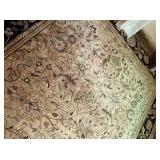 Black and Tan Hand Knotted Woven Wool Area Rug 8