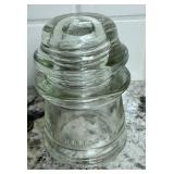 Bundle of Glass Electrical Insulators - Hemingray 45 & 16 and 2 Brookfield Beehives