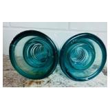 Bundle of Glass Electrical Insulators - Hemingray 45 & 16 and 2 Brookfield Beehives