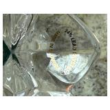 Pair of 10" Mikasa Lead Crystal Candle Holders Royal Crown